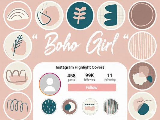 Boho Girl  Instagram Highlight Covers